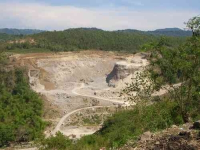 Quarry is decaying out dear Mountain of Ternate
